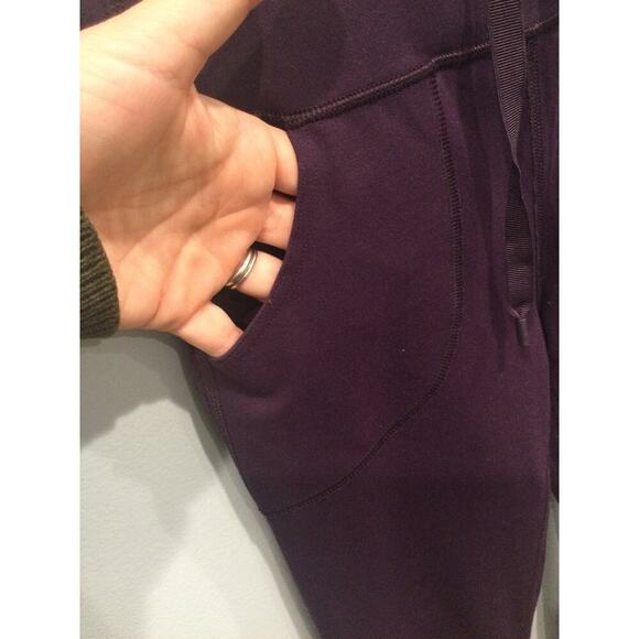 Lululemon Womens Pants Size 6 Eggplant Purple Drawstring High Rise Athleisure - Picture 6 of 7
